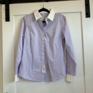 NWT Brooks Brothers Purple Button Down Shirt